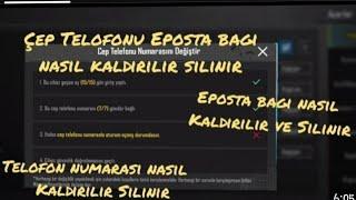 PUBG EPOSTA KALDIRMA BAĞ SİLME NUMARA SİLME BAĞ KALDIRMA NASIL YAPILIR PUBG SOSYAL MEDYA BAGI SİLME