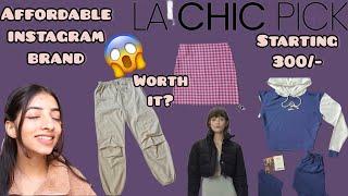 Found affordable and trendy brand on instagram LA CHIC PICK try on haul instagram affordable brand