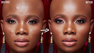 HOW to SMOOTH SKIN using FREQUENCY SEPARATION in Photoshop | Skin Retouching Tutorial