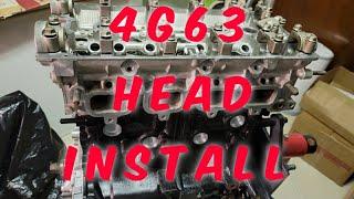 4g63 6 Bolt DSM Head Install - Arp studs - OEM Head gasket