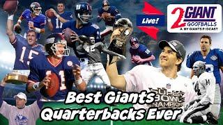 Best Giants Quarterbacks Ever