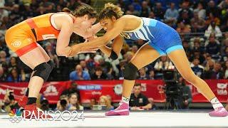 Kennedy Blades dethrones Adeline Gray in 76kg stunner at Olympic trials | NBC Sports