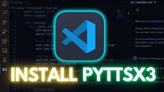 How to Install PyTTSX3 in Visual Studio Code | PIP install PyTTSX3 VSCode (2024)