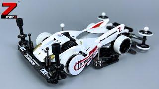 【Mini4WD】White Whirlwind - Tamiaya FM-A Chassis Strato Vector