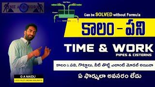 TIME & WORK tricks in Telugu | పని కాలము | Time and work shortcuts telugu