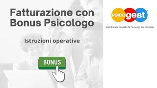 Fatturare con Bonus Psicologo