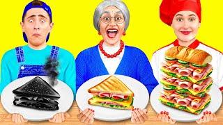 Me vs Grandma Cooking Challenge | Who Wins the Secret Kitchen Battle by KaZaZa Challenge