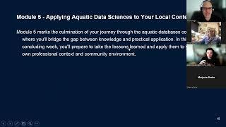 Information session: Extended Learning: Introduction to Aquatic Data Sciences