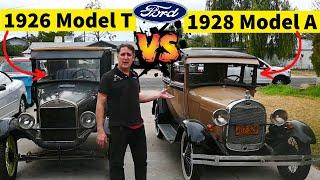 FORD MODEL T 1926 VS. FORD MODEL A 1928 Comparison