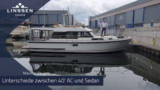 Linssen Yachts vergleich zwischen AC und Sedan motoryacht