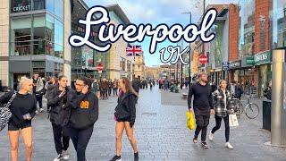 Liverpool, England  - Evening Walk - 4K Walking Tour (▶156min)