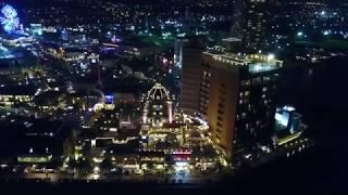 [4K] Okinawa by Drone: American Village at Night.