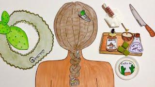 [Paper ASMR 🪸] Relaxing Mexican Cactus Massage #ASMR #paperdiy #paperasmr