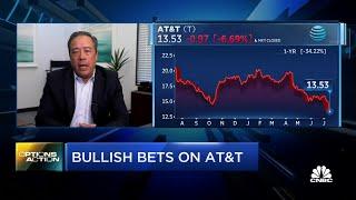 Options Action: Traders risking less than 1% on AT&T stock price to bet on a bounce