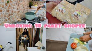 UNBOXING BELANJA BULANAN DI SHOPEE ADA 15 PAKET