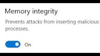 How to Enable Memory Integrity in Windows Server 2019.