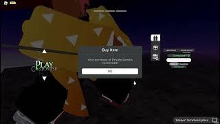 Roblox Project Slayer Buying Private Server Gamepass #roblox #projectslayersroblox