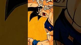 Drawing Goku and Vegeta Fusion Dance  | Liquid Art  | PART 2 #shorts #dragonball #goku