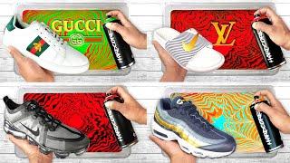 BEST of HYDRO DIPPING Shoes Compilation | GUCCI + Nike AIR VAPORMAX & More 