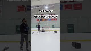 New Goalie SAVE Technique! #goalietraining #goaliedrills #hockey #goaliecoach