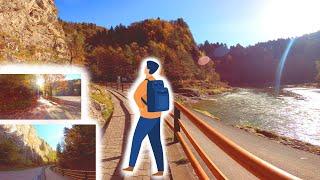 You are walking by the river - virtual hiking to study/work/sleep