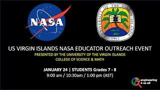 UVI / NASA Outreach Event Day 3: Grades 7-8