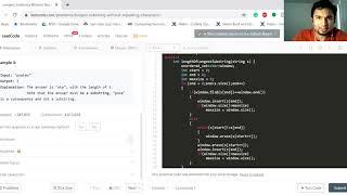 3. Longest Substring Without Repeating Characters(Sliding window approach)