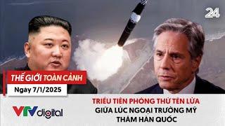 Thế giới toàn cảnh 7/1: Triều Tiên phóng thử tên lửa giữa lúc Ngoại trưởng Mỹ thăm Hàn Quốc | VTV24