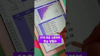 결혼 7년차, 맞벌이 3인가족 현실적인 생활비! #shorts