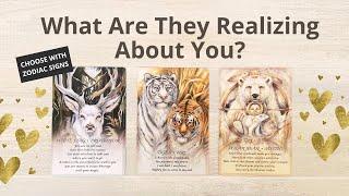 WHAT ARE THEY REALIZING ABOUT YOU? PICK A CARD ‍️ LOVE TAROT READING  TWIN FLAMES  SOULMATES