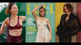 Le shooting de Karine Vanasse pour ELLE Québec, été 2024