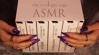 ASMR The Twilight Saga White Book Set Unboxing ( soft spoken, reading, book tapping, page turning)