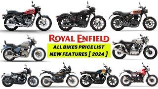 Royal Enfield All Motorcycle Price List 2024 | On Road Price | New Features | Mileage | Top Speed