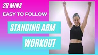 STANDING ARM WORKOUT - to music (no equipment)  - Low Impact - Hazel Ashleen Fitness