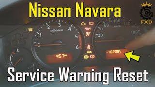 Nissan Navara Service Warning Reset - How To DIY