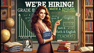 Math and English Teachers (Grade 8) Hiring in UAE | Job in UAE | Wazaf HR Consultancy | Hiring Now