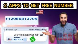 2 Apps get free USA phone number for Whatsapp online verification 2024 /Get free USA phone number.