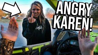 ANGRY LADY FLIPS ME OFF! CAN-AM OFF-ROADING!