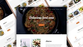 Figma Restaurant Website Design