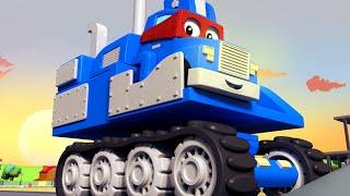 SUPER TRUCK EXCAVATOR - Carl the Super Truck becomes an Excavator to save Car City Children Cartoon