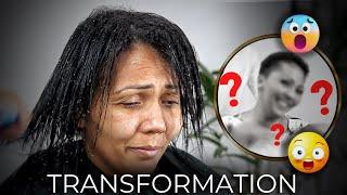 EMOCIONANTE TRANSFORMAÇÃO EM CABELO AFRO FEMININO | cabelo em transição