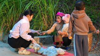 Harvesting corn for sale at school, Simple life of mother and child, Farm life | Triệu Thị Hiền