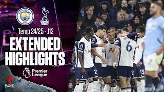 Manchester City vs. Tottenham | Highlights Premier League | Jornada 12 | Telemundo Deportes