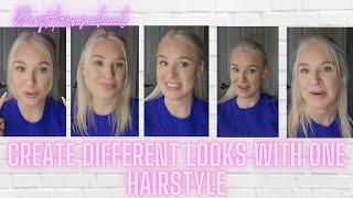 One Hairstyle, 5 Different Looks - How The Hair Around Your Face Changes Your Hairstyle