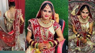 Very easy bridal duptta setting/Simple Bridal Duptta setting/ #realbridalmakeup #pummybeautyparlour