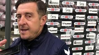 Jon Brady reflects on the loss to Crewe Alexandra