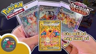 Đi tìm bé Charizard Vàng đi lạc chưa về với box 36 booster pack Pokemon TCG Obsidian Flames