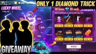 BTS 1 DIAMOND LUCKY WHEEL  FF NEW EVENT TODAY l FREE FIRE NEW EVENT TODAY l BTS CRYSTAL TOKEN EVENT