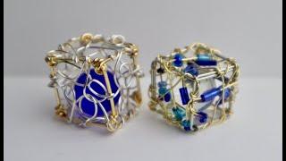 DIY Wire Cube Pendants with Marble or Stone //Wire Lady TV Ep. 135 Livestream Replay