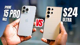 CHOOSE WISELY  Galaxy S24 Ultra Vs iPhone 15 Pro Max (With IOS 18)